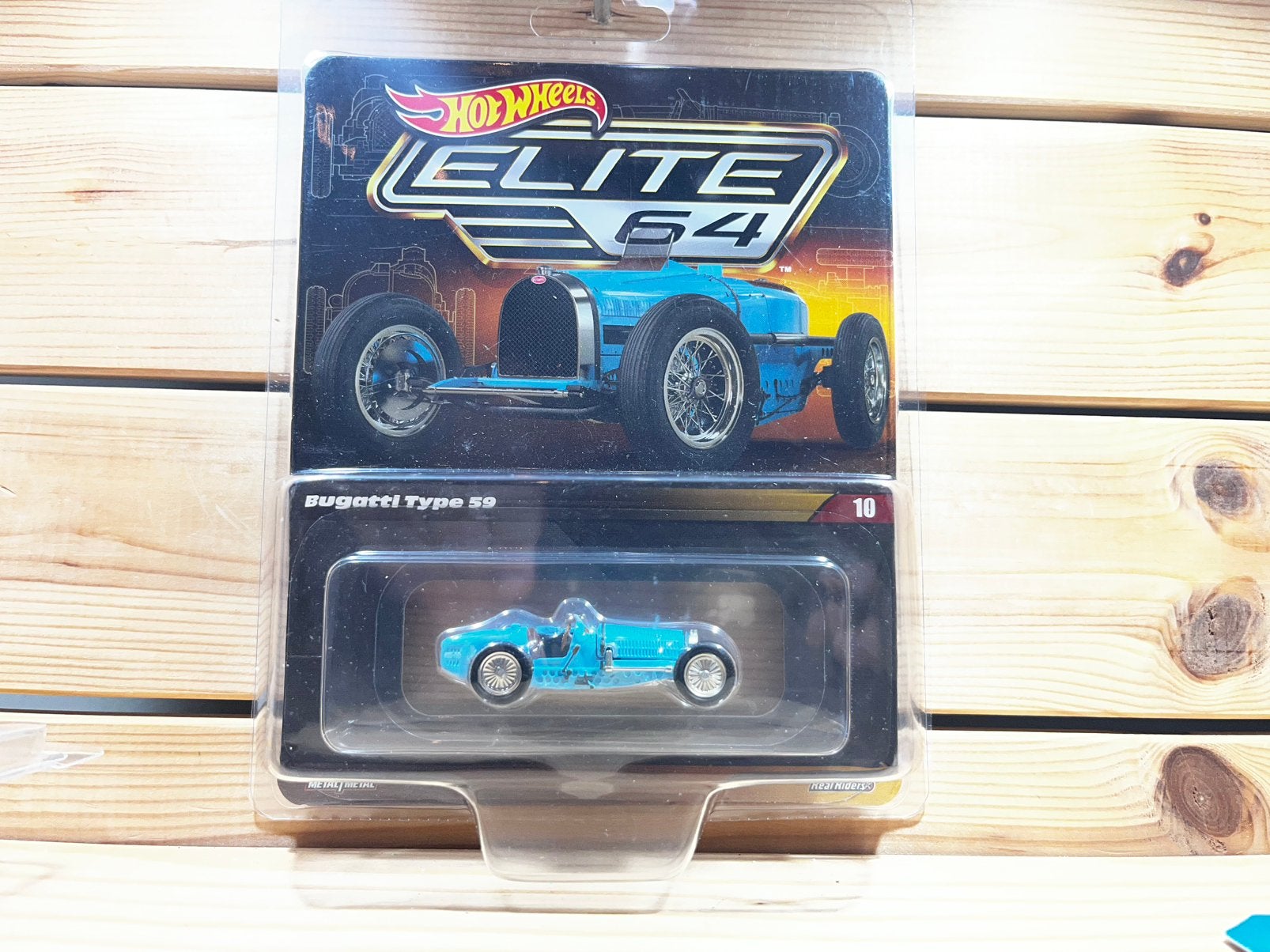 Bugatti type 59 Hotwheels Elite64, Hobby en Vrije tijd, Modelauto's | Overige schalen, Ophalen of Verzenden, Zo goed als nieuw