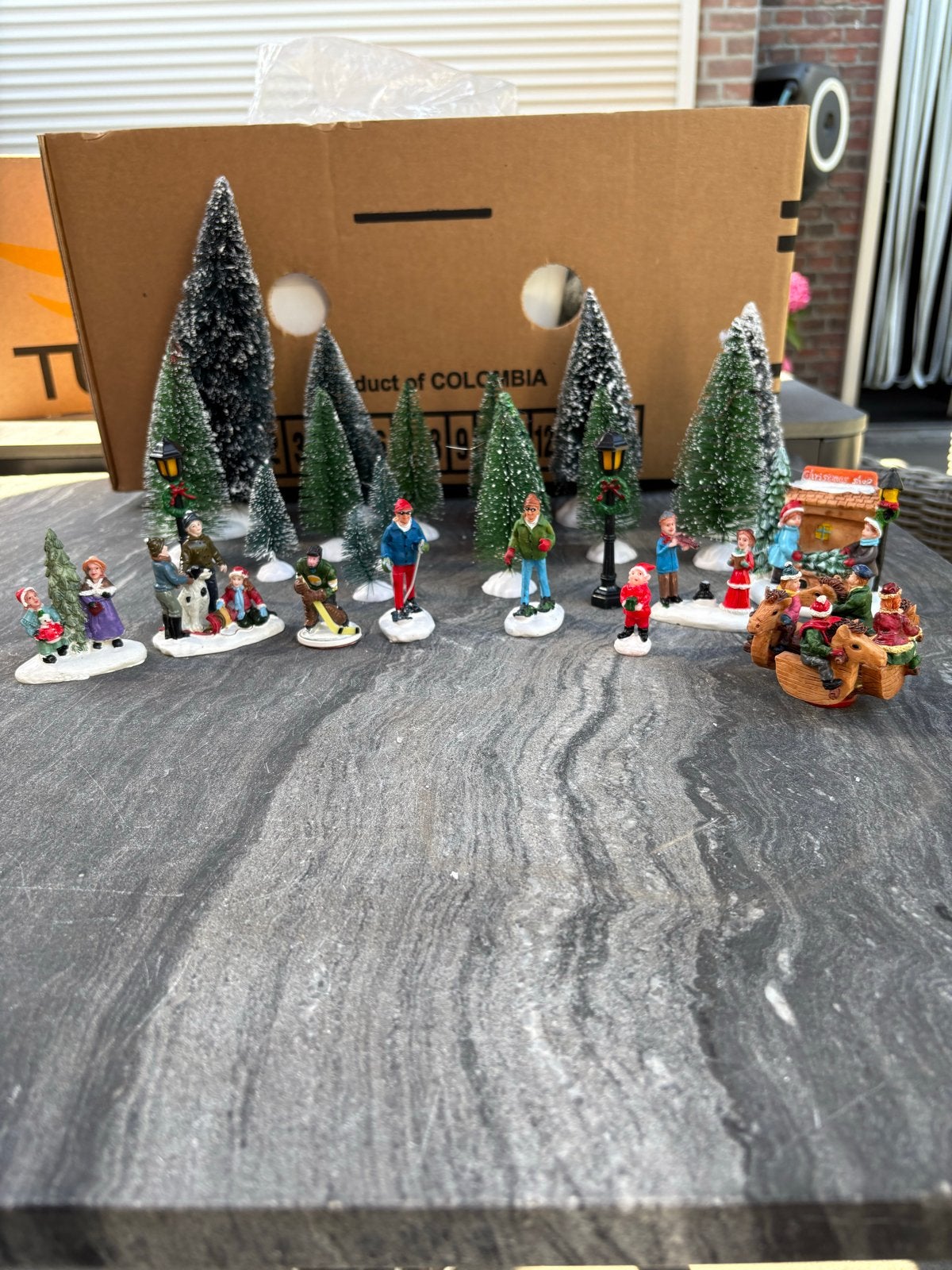 Kerstdorp decoratie, Ophalen of Verzenden
