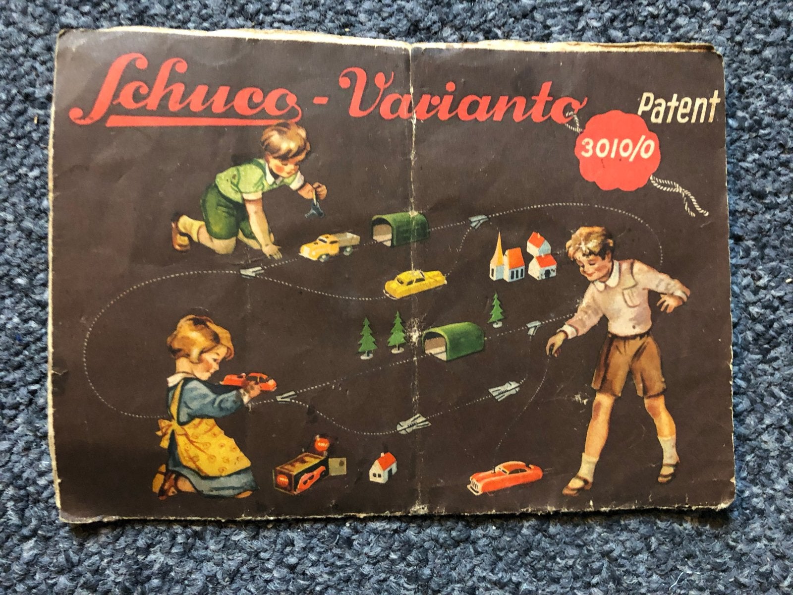 Schuco-Varianto Patent 3010/0 Auto-Verkehrsspiele handleidin, Ophalen of Verzenden, Gebruikt, Overige typen