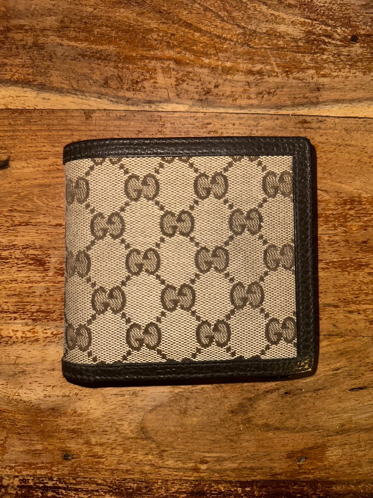 Gucci GG Canvas Portemonnee, Ophalen, Zo goed als nieuw, Beige