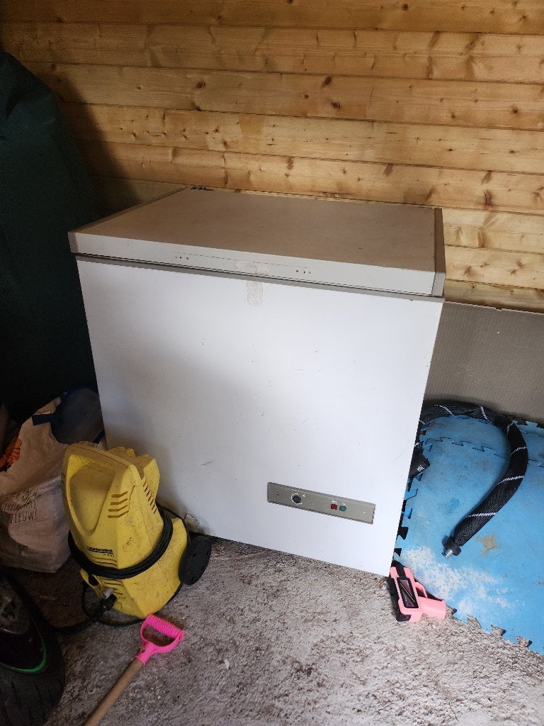 Vrieskist eind Juli ophalen, Witgoed en Apparatuur, Vriezers en Diepvrieskisten, Vrieskist, Gebruikt, Vrijstaand, 90 cm of meer