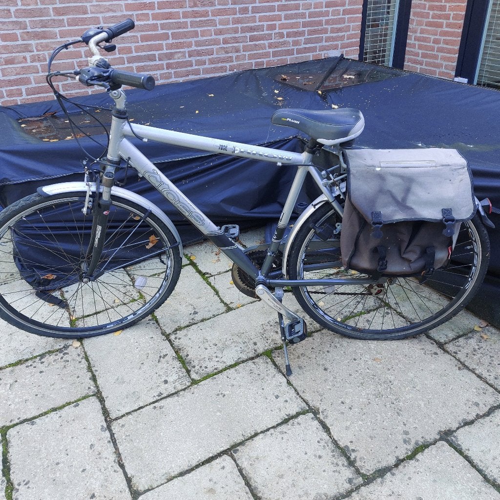 heren cross fiets 700c, Gebruikt, Versnellingen, Schijfrem, 65 cm of meer