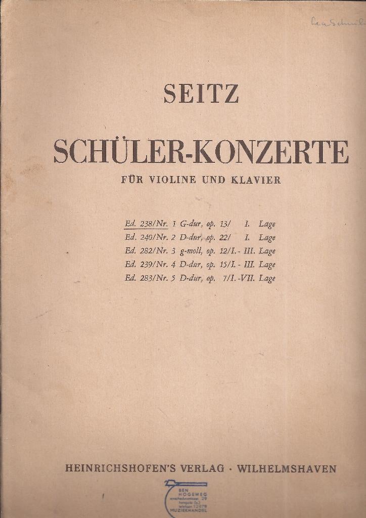 Bo1964 bladmuziek scholierenconcert  -, Gebruikt, Klassiek, Ophalen of Verzenden, Artiest of Componist