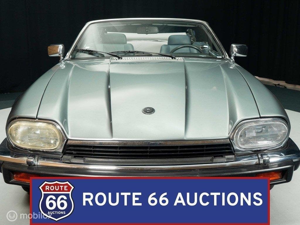 Jaguar XJS12 Cabriolet | 1992 | Route 66 Auctions, Auto's, Overige carrosserieën, Zwart, Bedrijf, Handgeschakeld