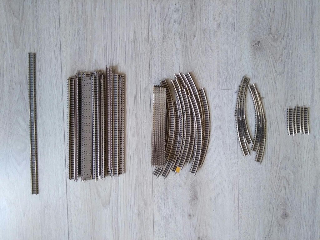 Fleischmann rails N spoor, Hobby en Vrije tijd, Modeltreinen | N-Spoor, Wisselstroom, Gebruikt, Fleischmann, Rails