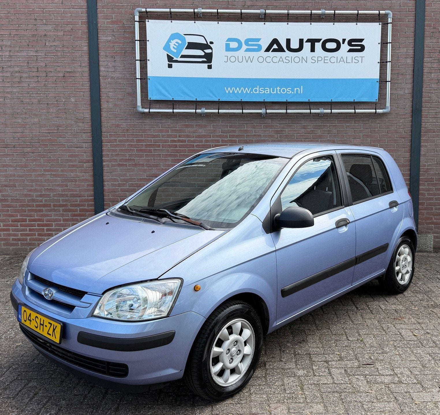 Hyundai Getz 1.3i GL Airco, Auto's, Zwart, 4 cilinders, Bedrijf, Getz