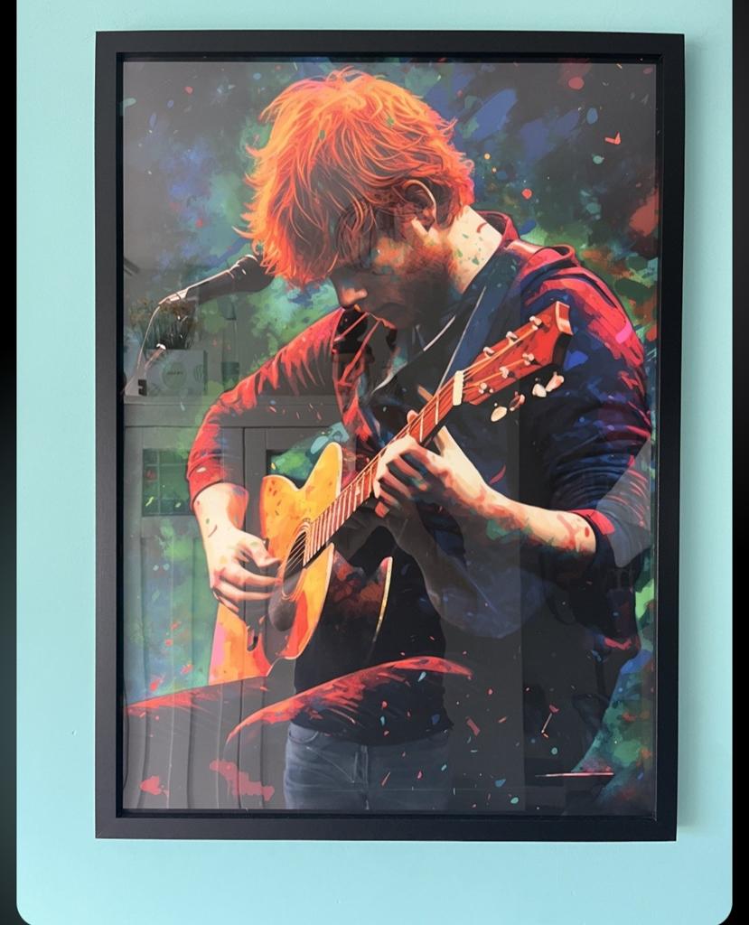 Poster Ed Sheeran 50 x 70 cm zonder lijst, Ophalen of Verzenden