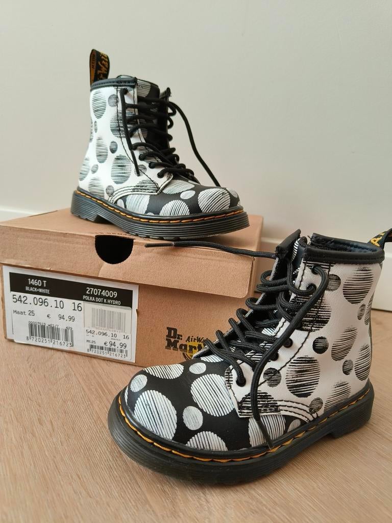 Dr. Martens maat 25 - Polka Dot (Nieuw!), Kinderen en Baby's, Kinderkleding | Schoenen en Sokken, Ophalen, Dr Martens, Jongen of Meisje