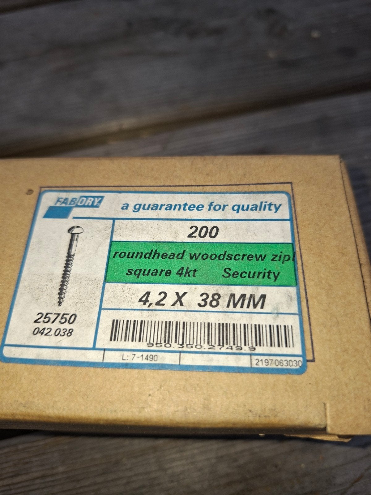 houtschroeven schroeven parkers staal bevestiging, Ophalen, Nieuw, Minder dan 50 mm, Schroeven