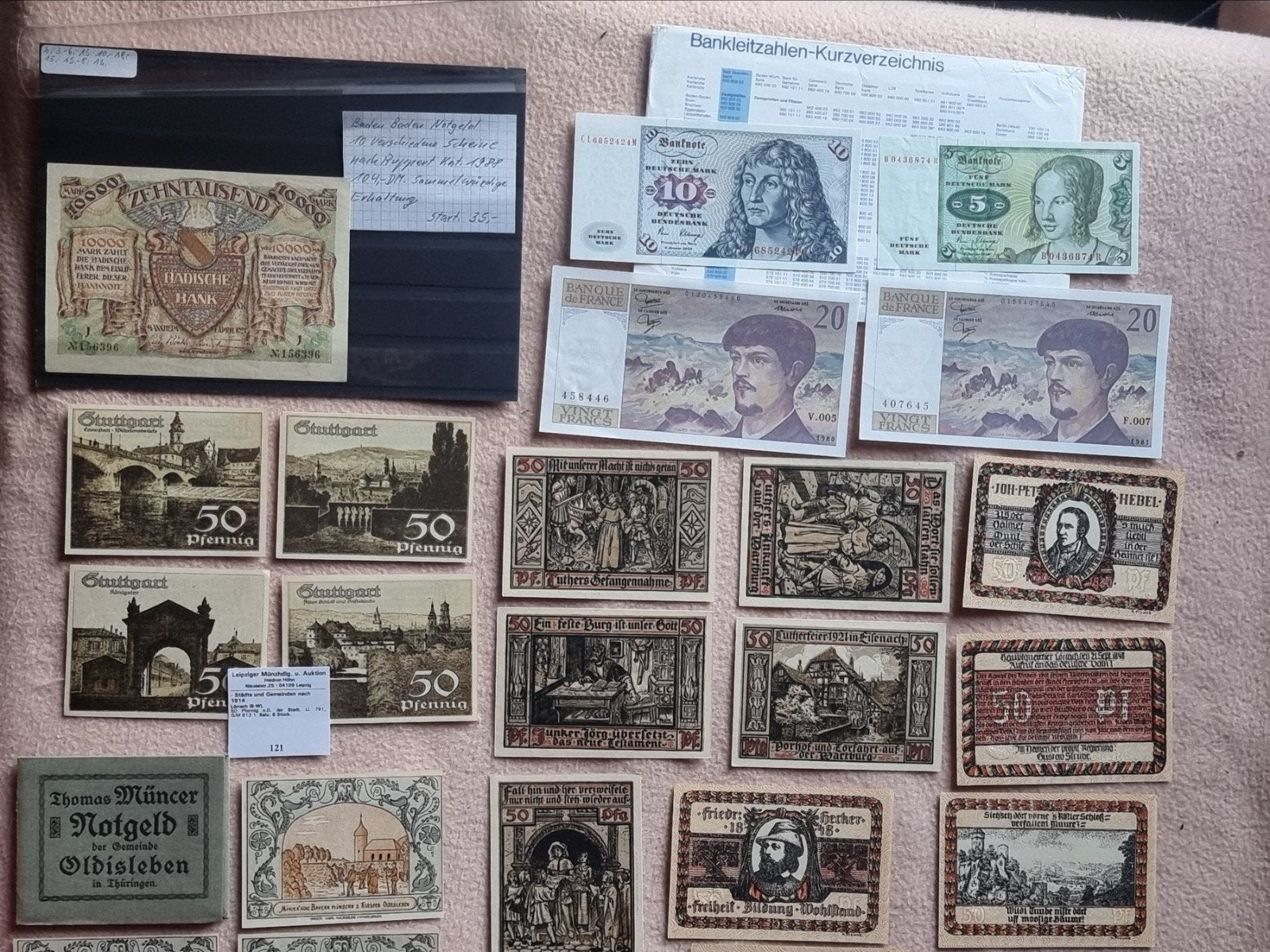 Grote collectie historische bankbiljetten en notgeld, Ophalen of Verzenden, Setje
