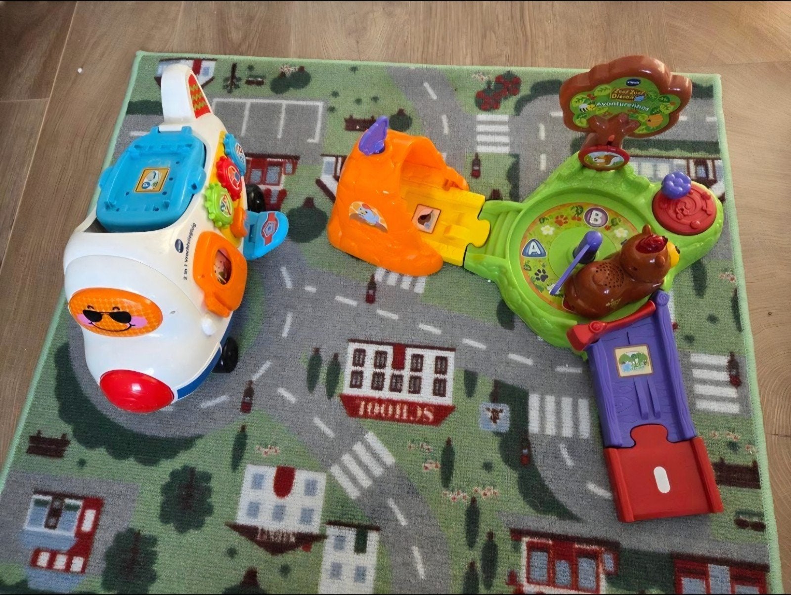 VTech Toet Toet Auto's en Zoef Zoef Dieren met losse banen, Kinderen en Baby's, Speelgoed | Overig, Ophalen, Gebruikt, Jongen of Meisje