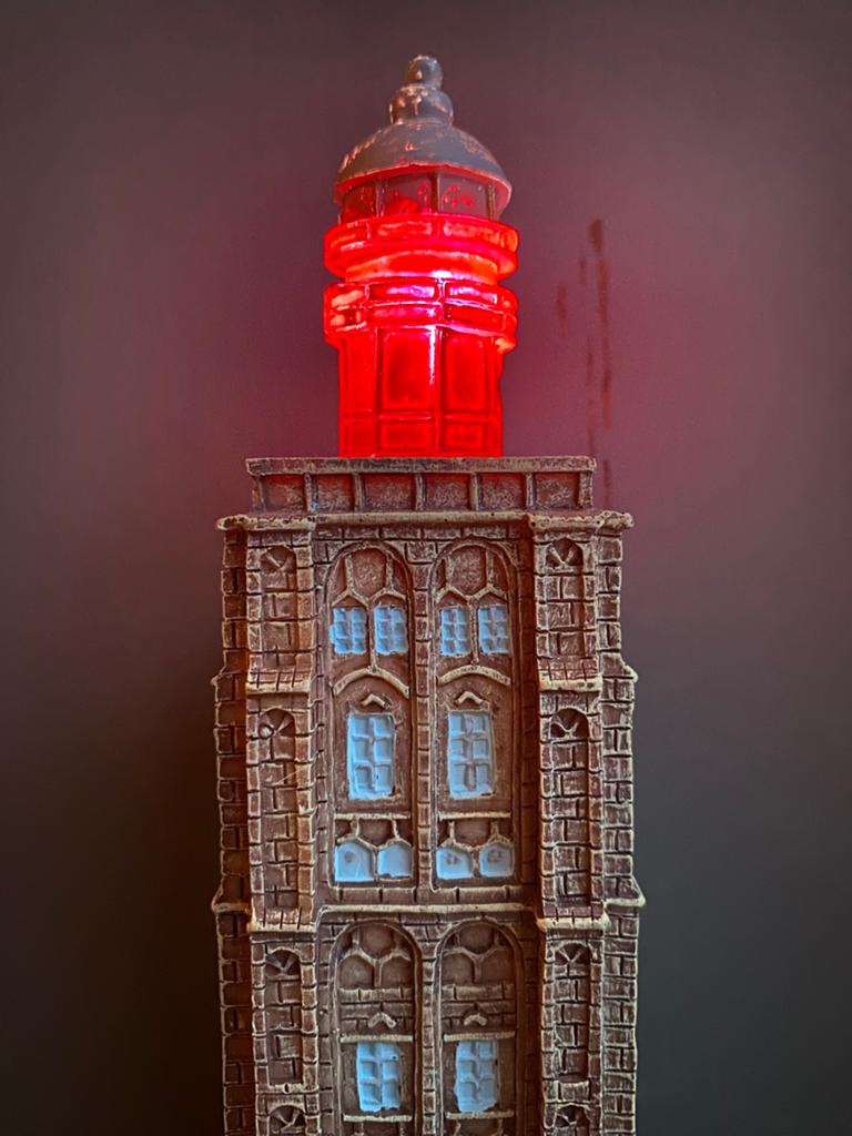Vuurtoren Westkapelle - Met verlichting!, Verzamelen, Beelden en Beeldjes, Ophalen of Verzenden, Zo goed als nieuw, Overige typen