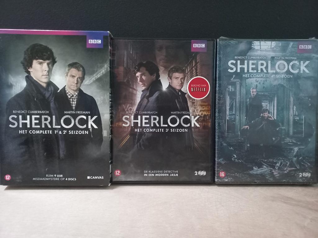 Sherlock - Seizoen 1-4 (8xDVD SET) De Complete BBC TV-Serie, Cd's en Dvd's, Alle leeftijden, Boxset, Ophalen of Verzenden, Zo goed als nieuw