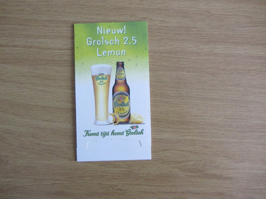 grolsch tafelstandaard - 2.5 lemon, Ophalen of Verzenden, Nieuw, Overige typen, Grolsch
