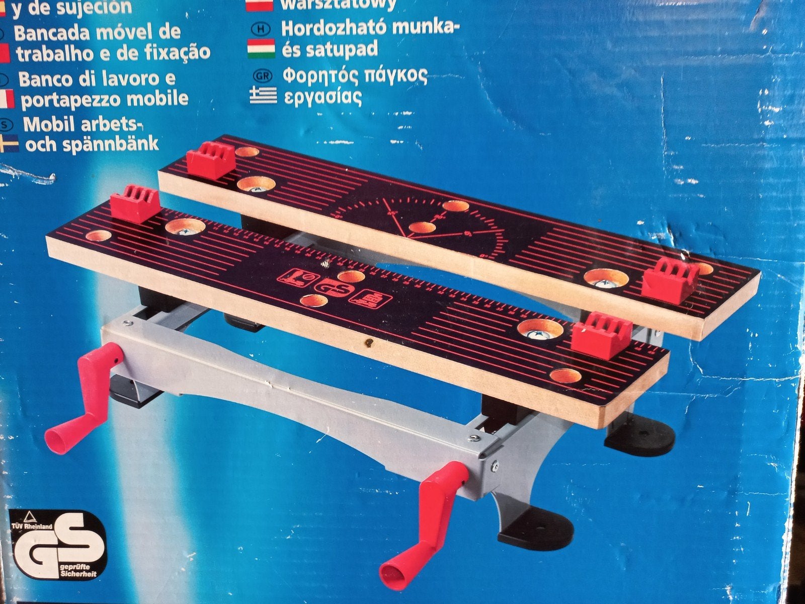 Mobiele Werkbank en Spantafel - Compact en Handig, Ophalen of Verzenden, Gebruikt, Minder dan 70 cm, Bankschroef