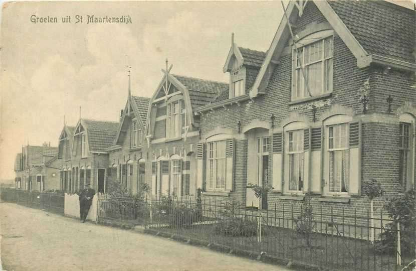 380-714-005 St Maartensdijk, Verzamelen, Ansichtkaarten | Nederland, Verzenden, Voor 1920, Zeeland