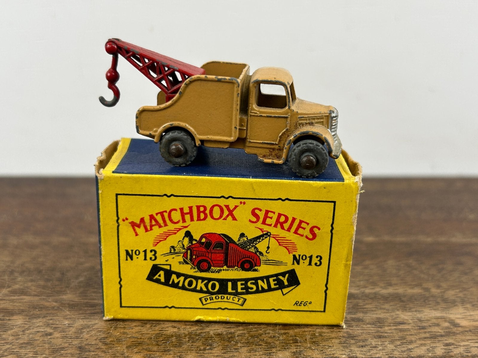 Matchbox Series A Moko Lesney 13 Wreck Truck, Ophalen of Verzenden, Zo goed als nieuw, Auto, Lesney