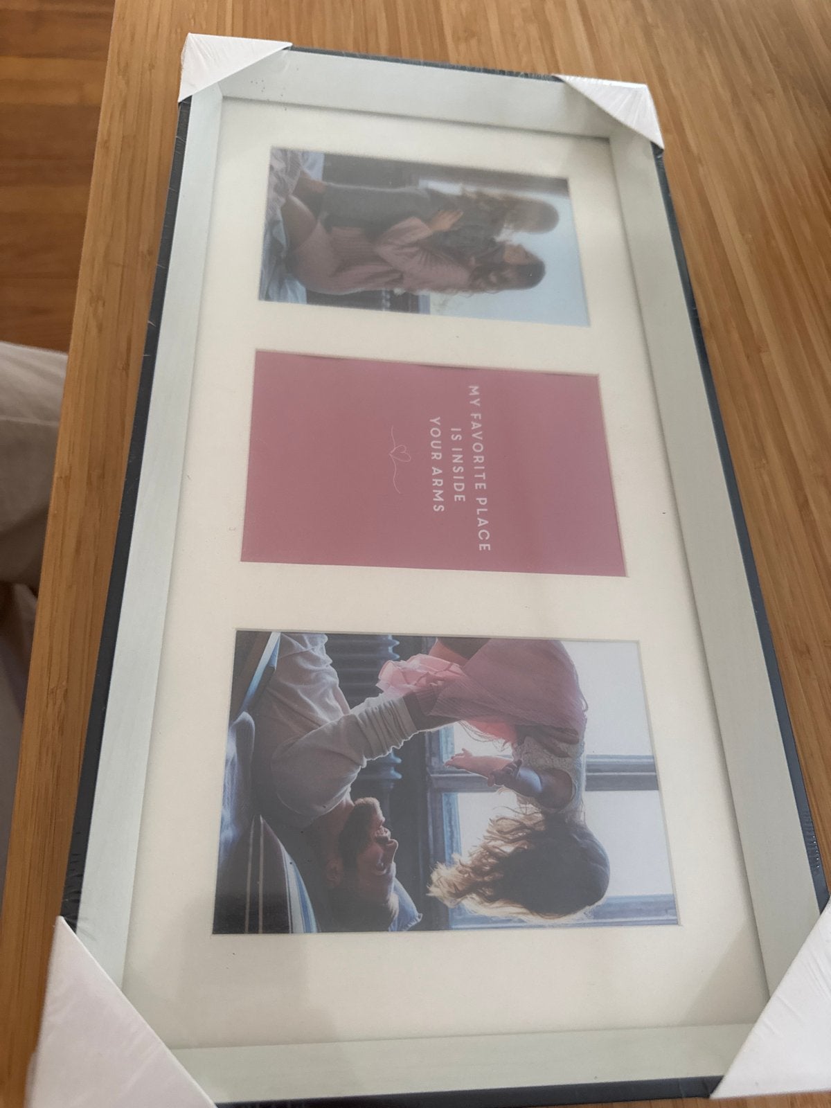 Nieuwe Fotolijst 42x22cm voor 3 foto's - Zwart/Wit, Huis en Inrichting, Woonaccessoires | Lijsten, Ophalen of Verzenden, Nieuw