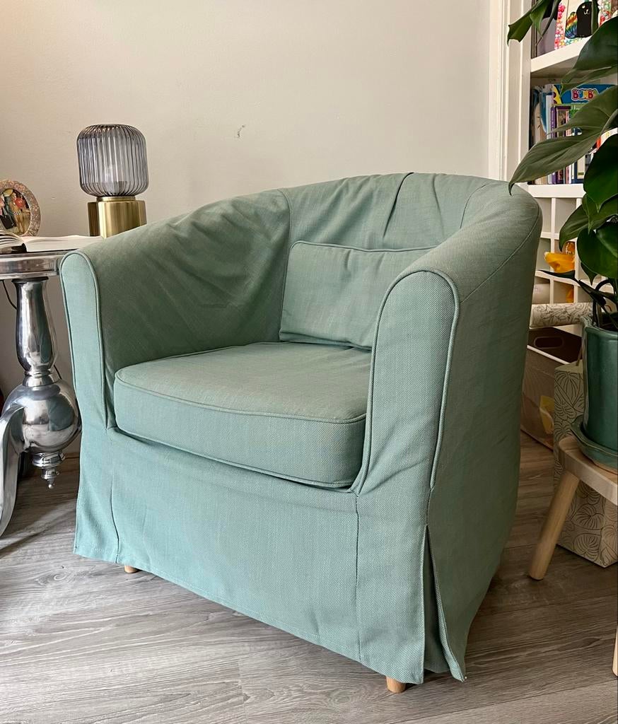 IKEA armstoel/leesstoel, Huis en Inrichting, Stoelen, Gebruikt, Eén, Stof, Overige kleuren, Ophalen