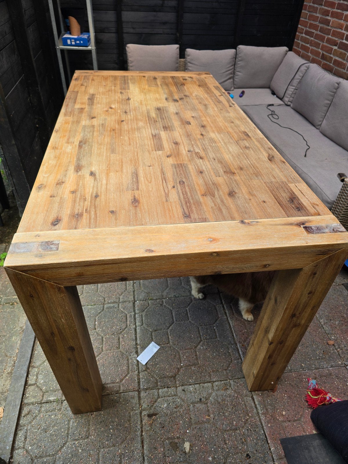 Hoge eettafel (90x180x90 cm) met 6 stoelen, Ophalen, Rechthoekig, 100 tot 150 cm