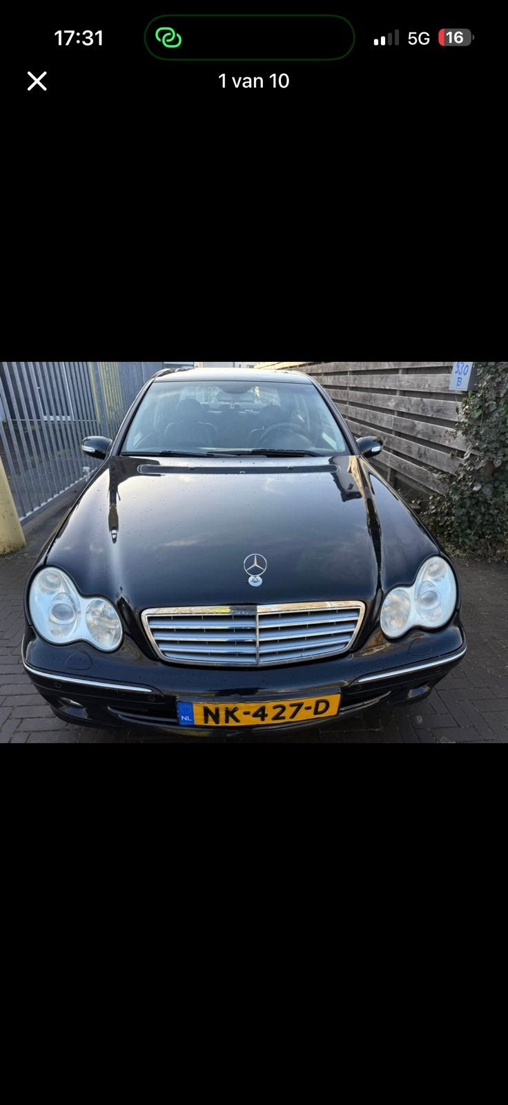 Mercedes-Benz C-Klasse 3.2 C320 Sedan 4-MATIC AUT 2004 Zwart, Auto's, Automaat, Zwart, 3199 cc, Bedrijf