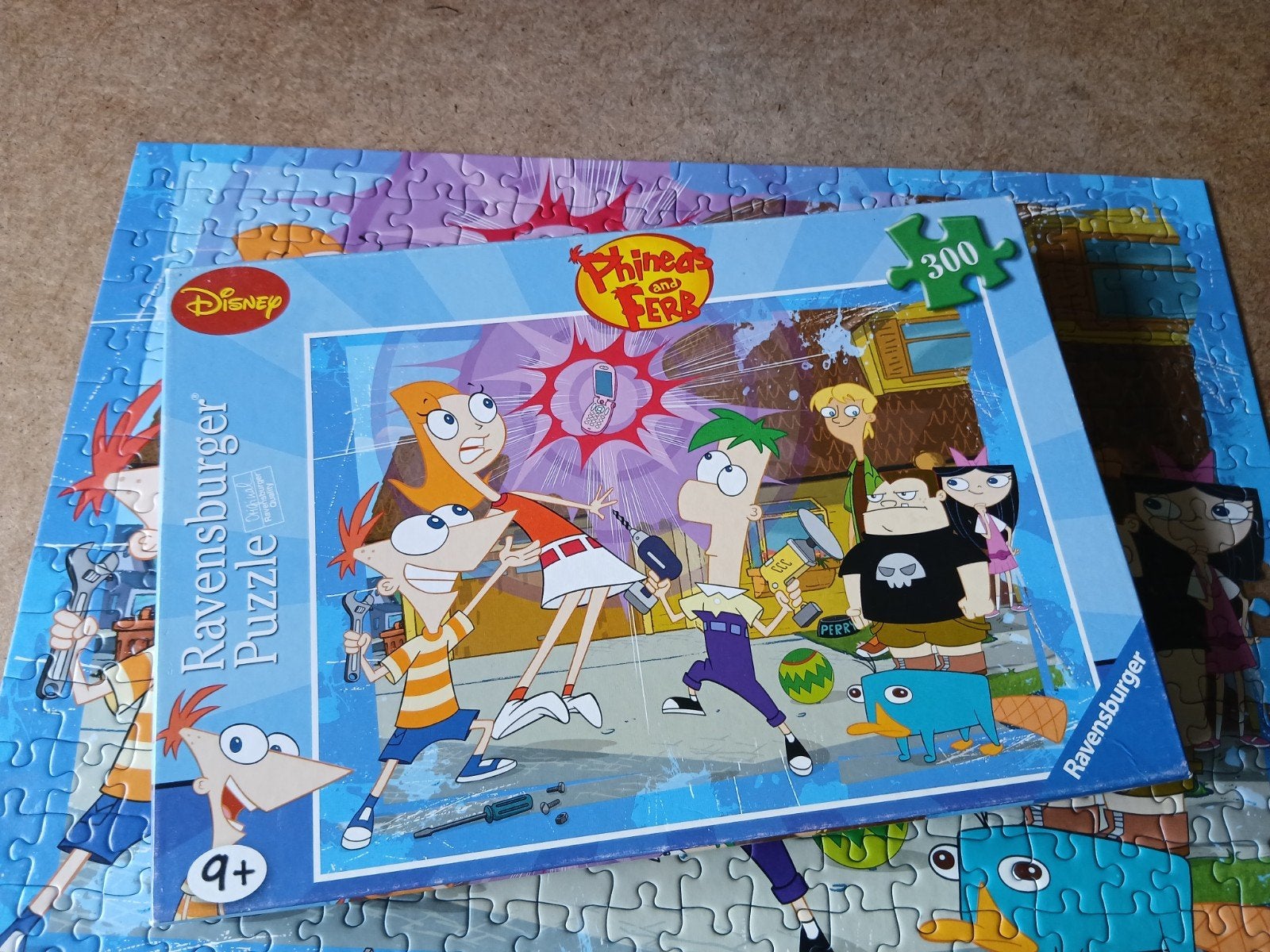 Ravensburger Disney Phineas en Ferb puzzel 300 stukjes, Ophalen of Verzenden, Meer dan 50 stukjes, Gebruikt, 6 jaar of ouder