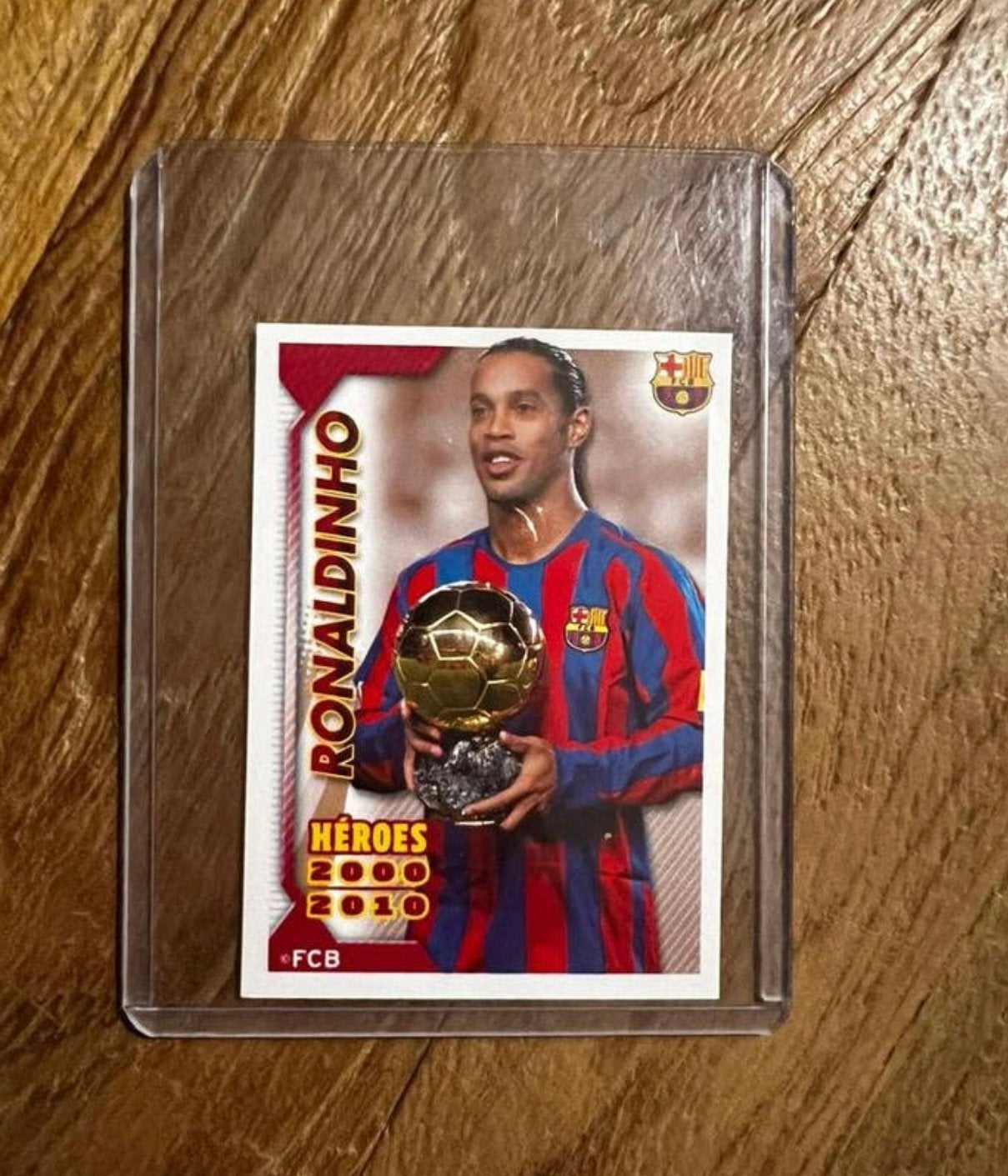 Ronaldinho Panini 2010 FC Barcelona, Ophalen of Verzenden, Zo goed als nieuw, Plaatje