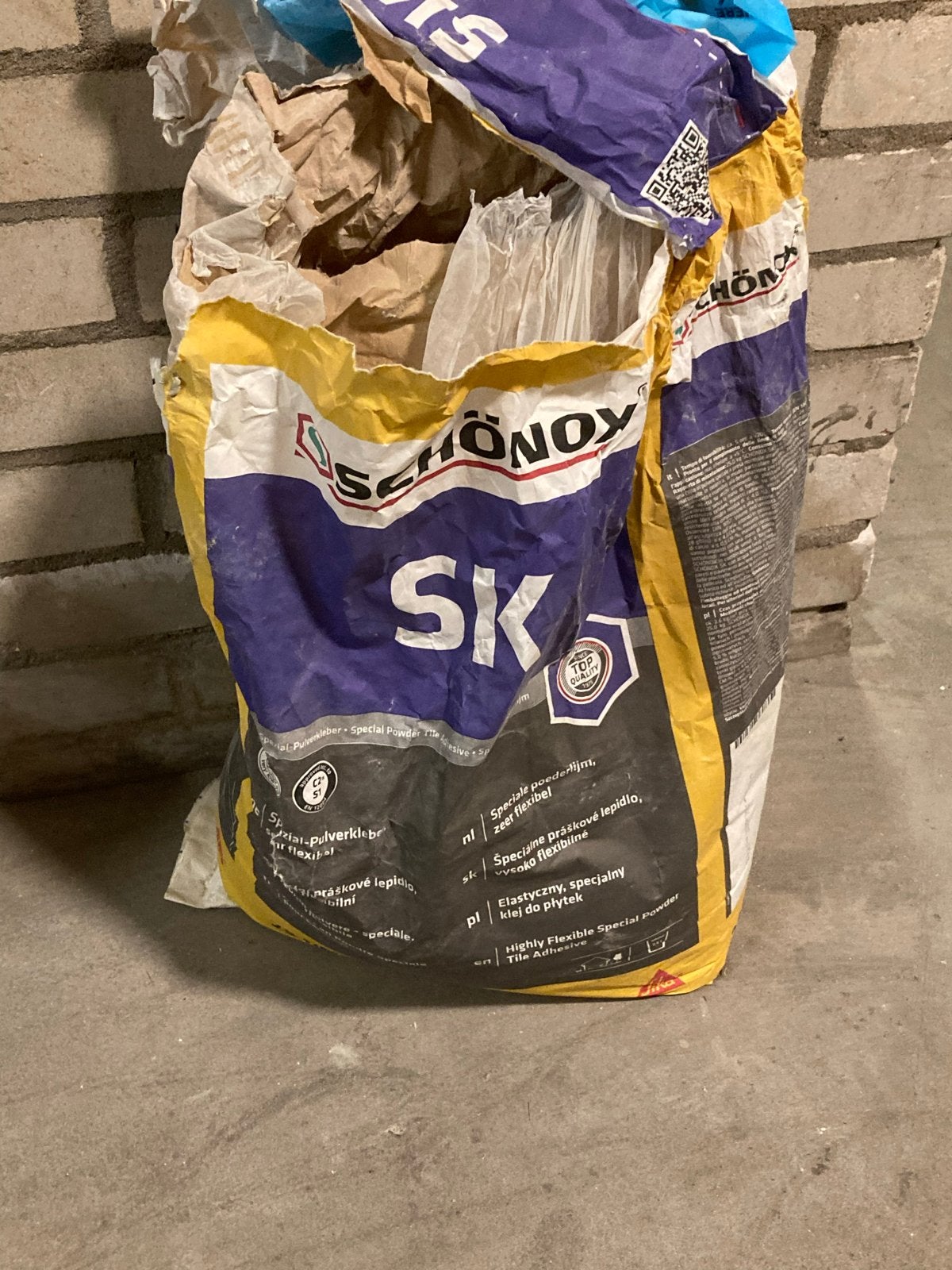 Schönox SK Tegellijm - 25 kg zak, Ophalen of Verzenden