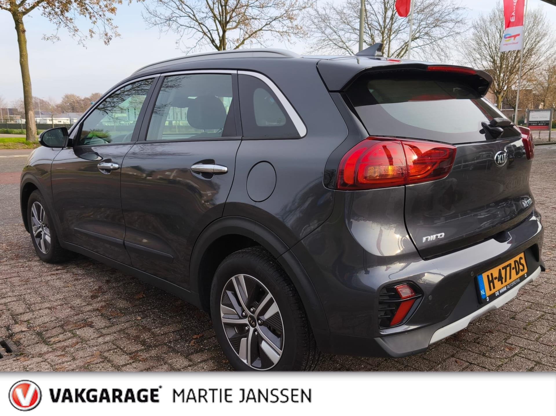 Kia Niro 1.6 GDi Hybrid DynamicLine, Auto's, Gebruikt, Euro 6, Met garantie (alle), Leder en Stof