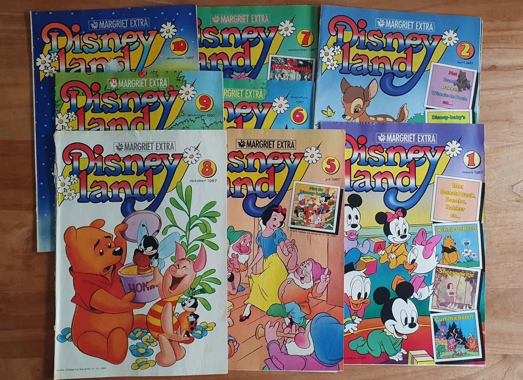 Disneyland strips 1987 6 stuks TOTAALPRIJS, Boeken, Stripboeken, Meerdere stripboeken, Ophalen of Verzenden, Gelezen