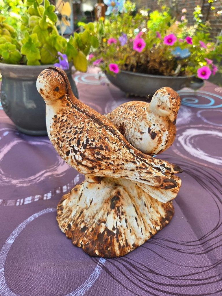Decoratieve gietijzeren duivenbeeldjes, Antiek en Kunst, Ophalen of Verzenden