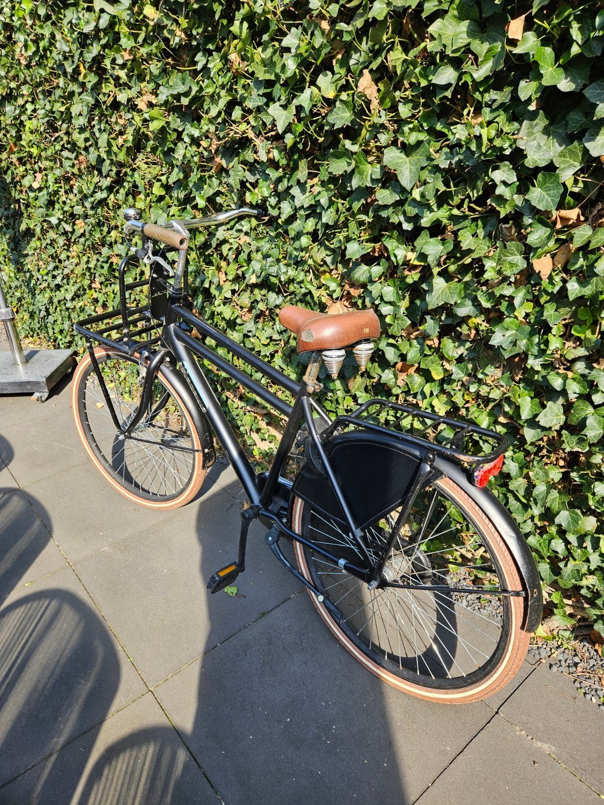 26 inch zwarte Popal transport fiets, Terugtraprem, Gebruikt, Popal transport fiets, Handrem