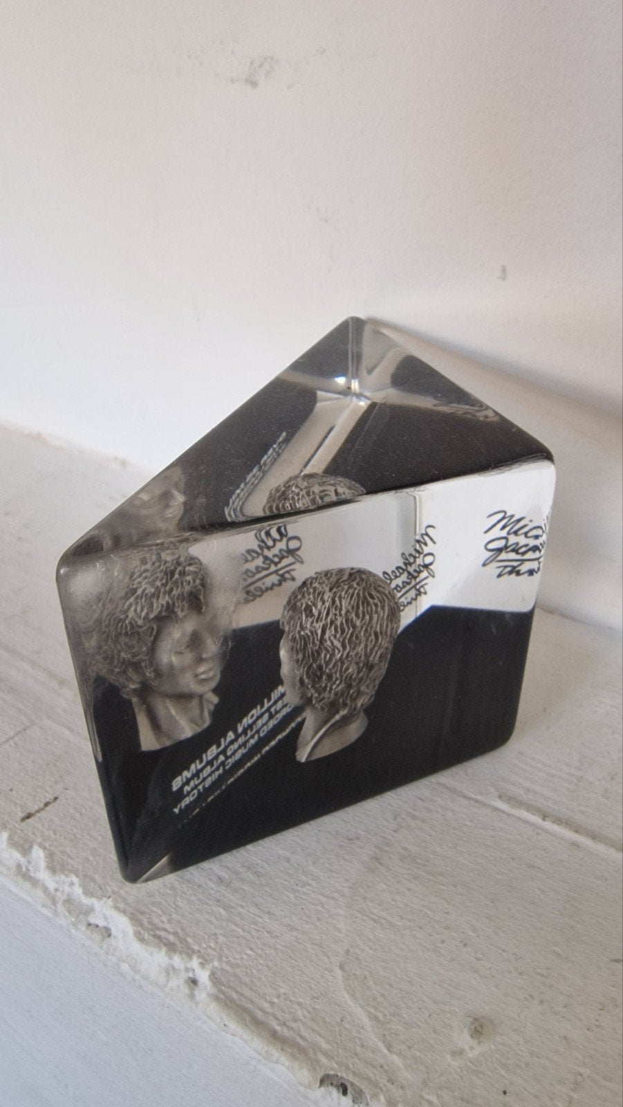Michael Jackson Thriller Award Platenbazen collector Item, Verzamelen, Verzenden, Zo goed als nieuw, Gebruiksvoorwerp
