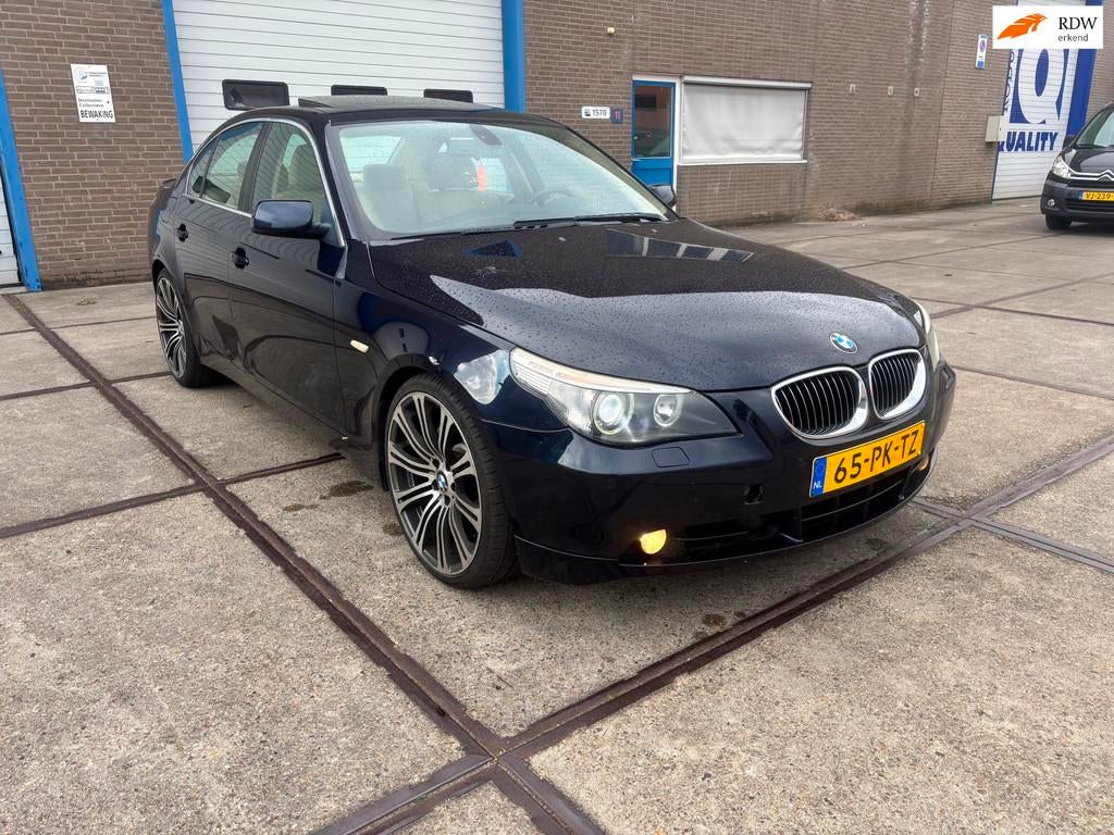 BMW 5-serie 545i Executive head-up, nieuwe ketting, Auto's, BMW, Bedrijf, Te koop, 5-Serie, ABS, Airconditioning, Alarm, Automatische klimaatregeling