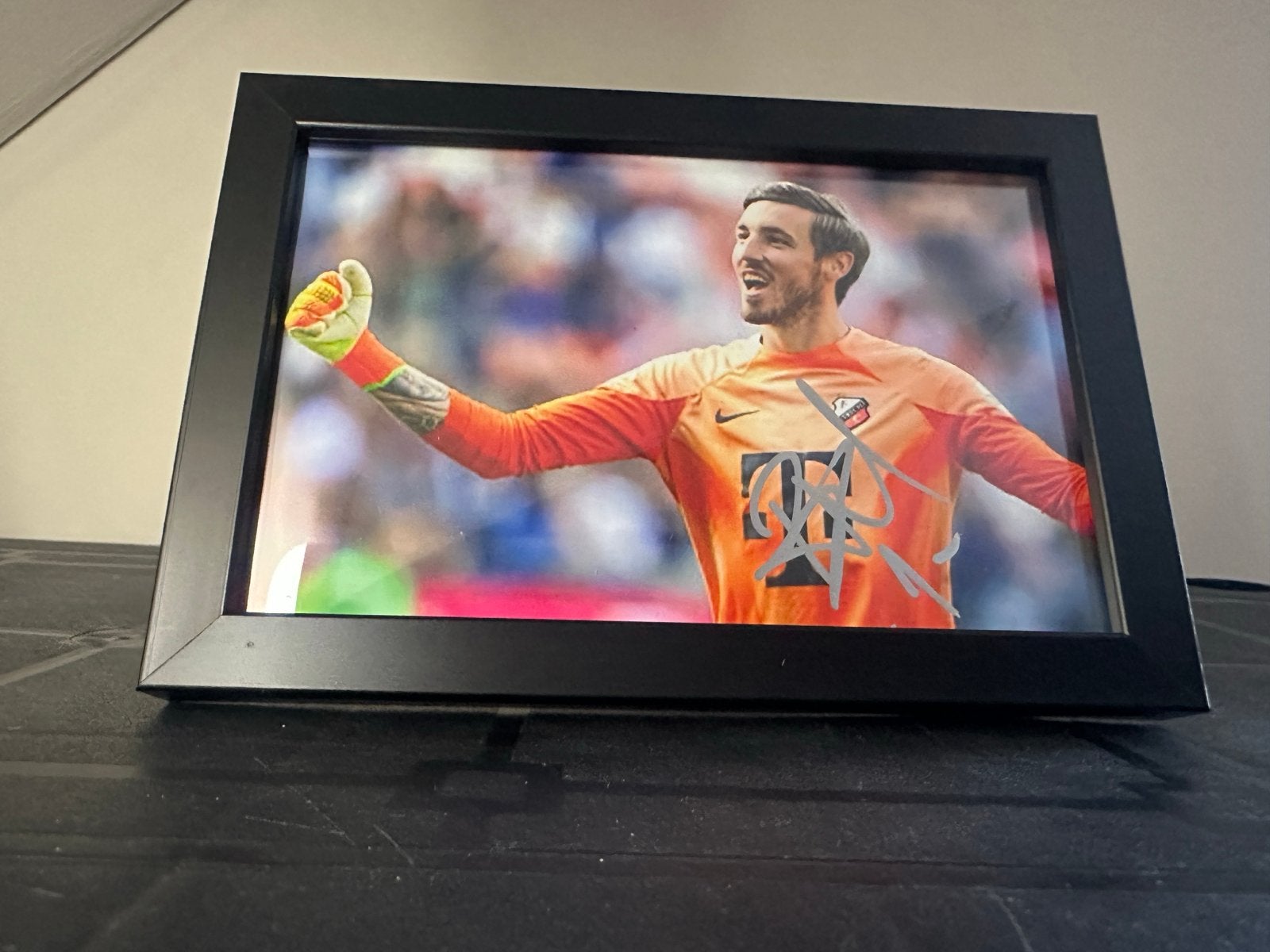 Gesigneerde foto Barkas (keeper FC Utrecht) 10x15 ingelijst, Ophalen of Verzenden, Nieuw, F.C. Utrecht, Poster, Plaatje of Sticker
