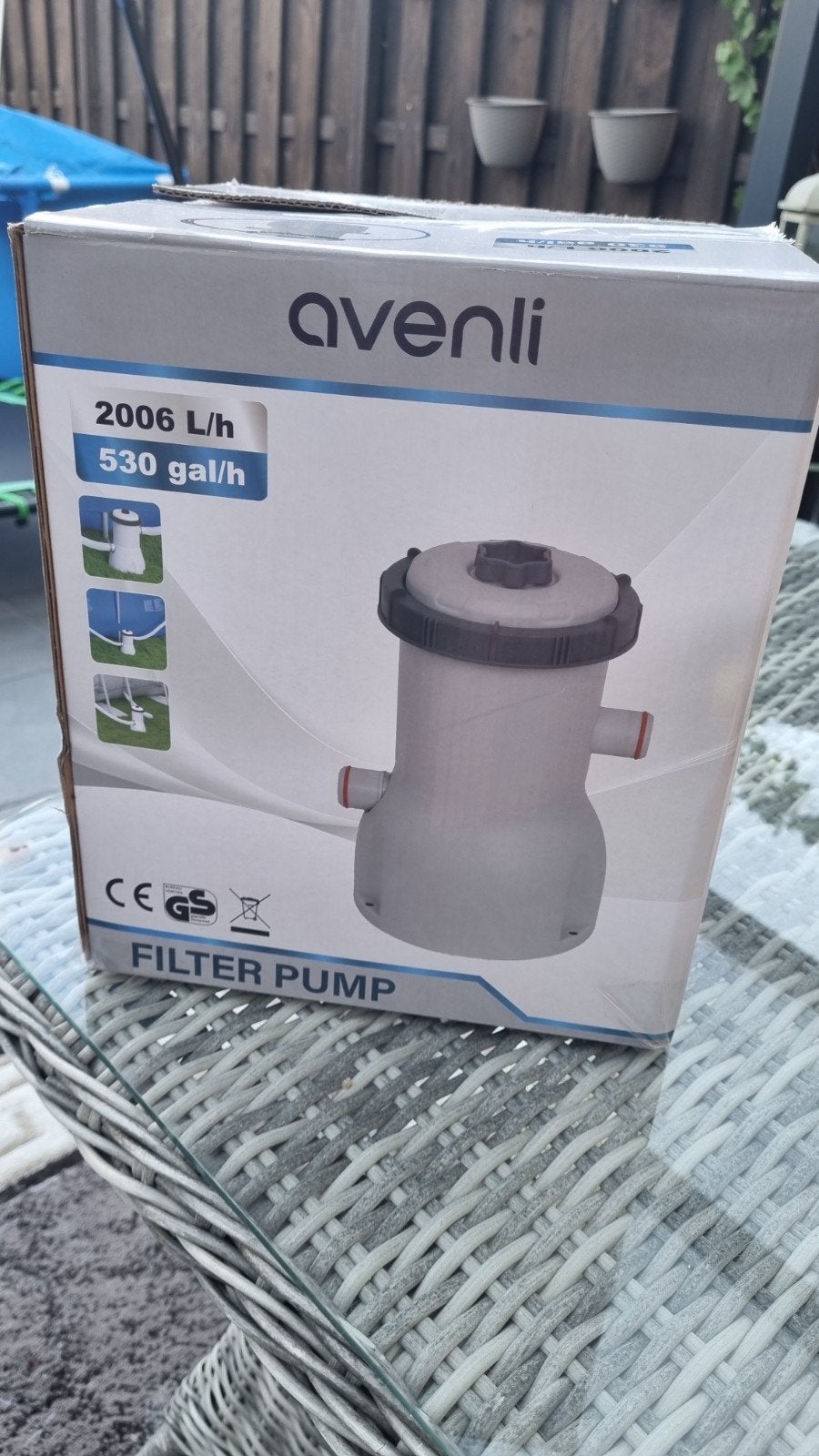 Avenli filterpomp 2006 L/h - Zo goed als nieuw, Ophalen