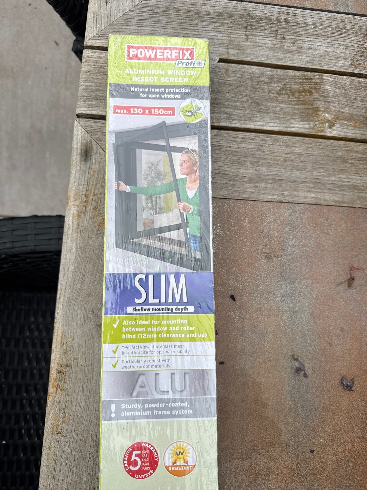 POWERFIX Aluminium Raam Hor - Max. 130x150cm, Doe-het-zelf en Verbouw, Ophalen of Verzenden, Nieuw, Overige typen, 120 tot 160 cm
