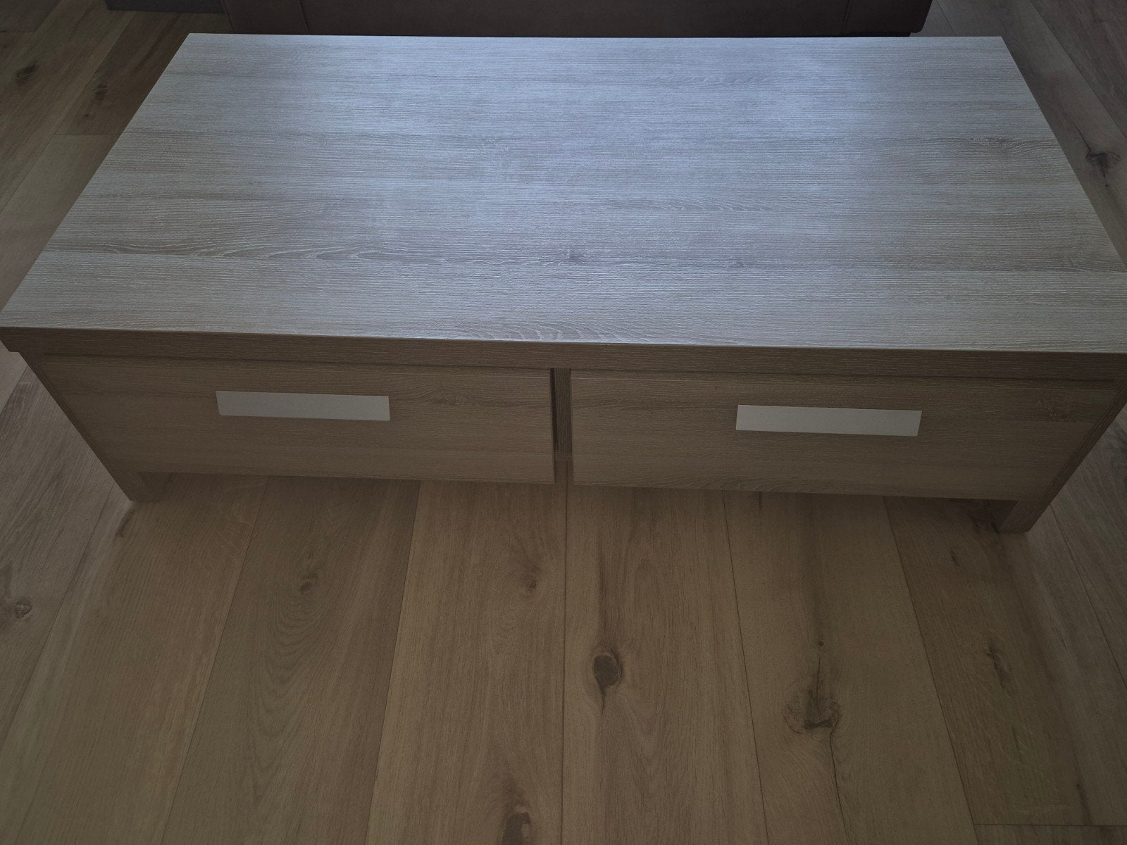 Mooie zware salontafel met laden (125x65,5x36 cm), Ophalen, Gebruikt, 100 tot 150 cm, 50 tot 100 cm
