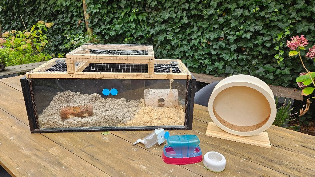 Hamsterkooi, Dieren en Toebehoren, Kooi, Gebruikt, Hamster, 75 tot 110 cm