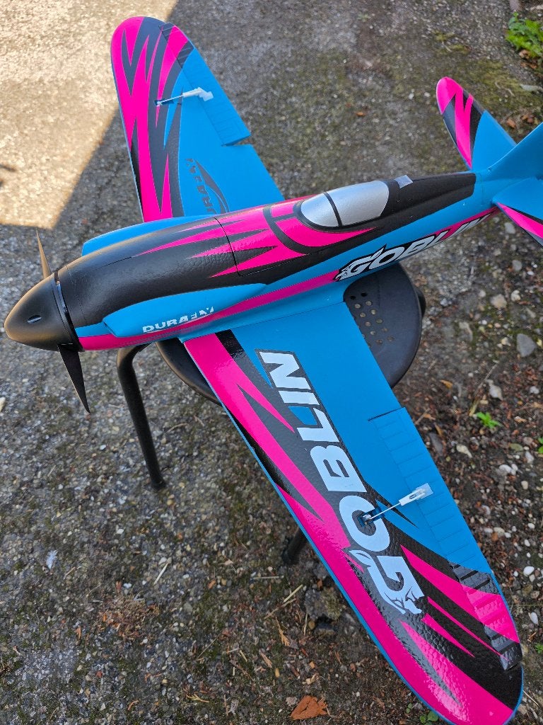 rc vliegtuig Goblin van Durafly, Ophalen, Nieuw, Elektro, RTF (Ready to Fly)