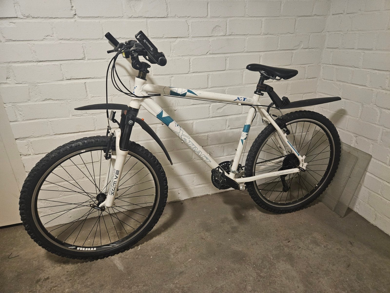 XT Mountainbike - Wit/Blauw met voorvering., Ophalen, Gebruikt, Hardtail, Giant