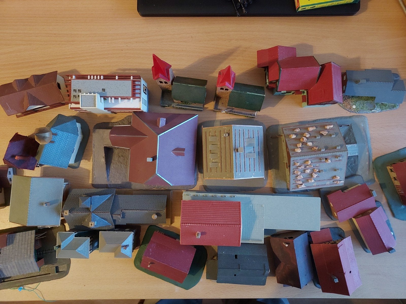 Grote collectie modelbouw huisjes en gebouwen, Ophalen of Verzenden, Gebruikt, Brug, Tunnel of Gebouw