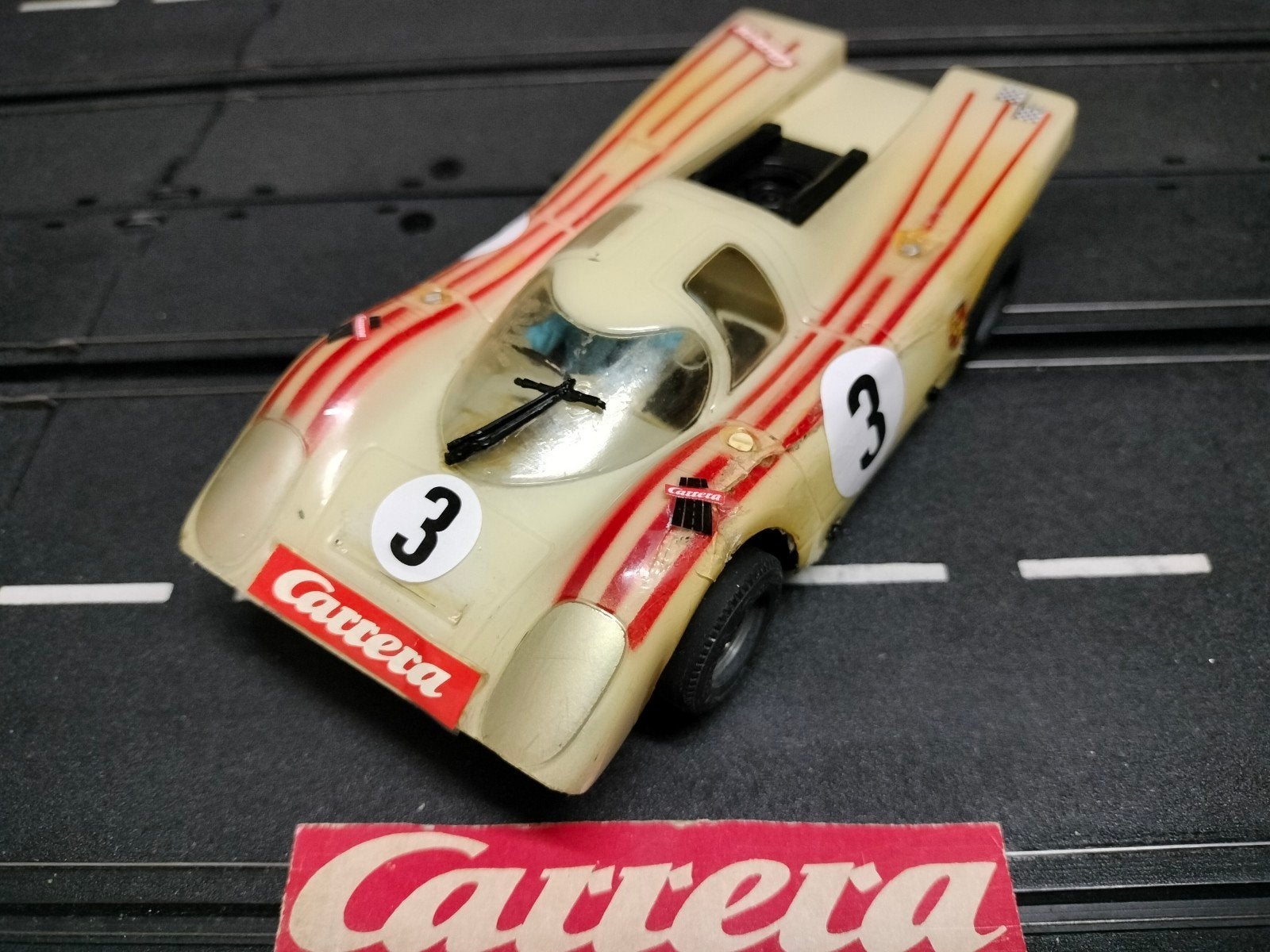 Carrera Universal racebaan raceauto Ferrari 917 Lexan wagen., Ophalen of Verzenden, Gebruikt, Elektrisch, Carrera