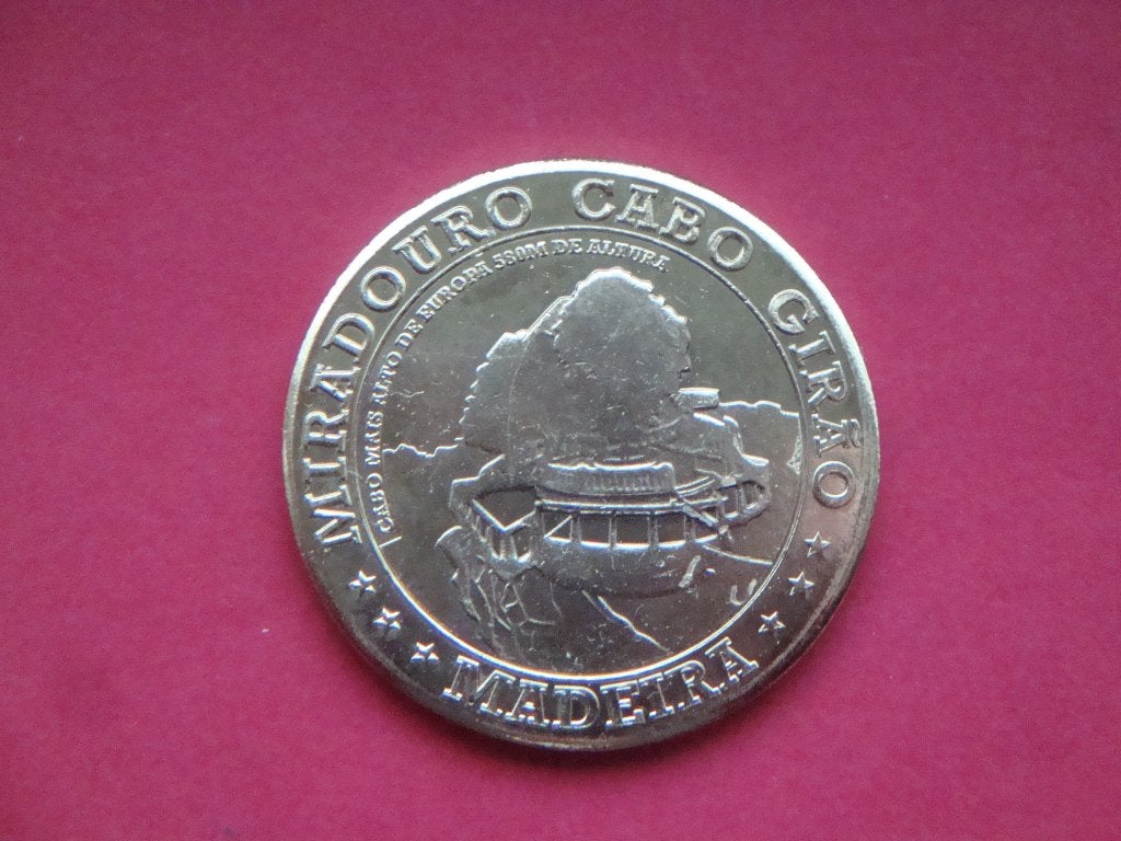 Penning UNC Miraduro Cabo Girao Madeira Portugal., Postzegels en Munten, Verzenden, Buitenland, Munten