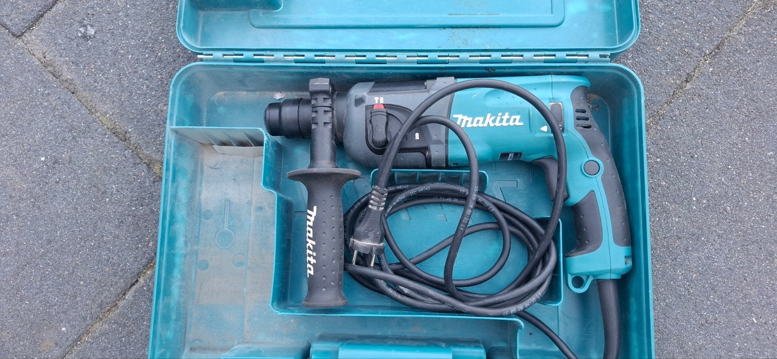 makita hr2230 klopboormachine zgan, Ophalen of Verzenden, Zo goed als nieuw, Boormachine