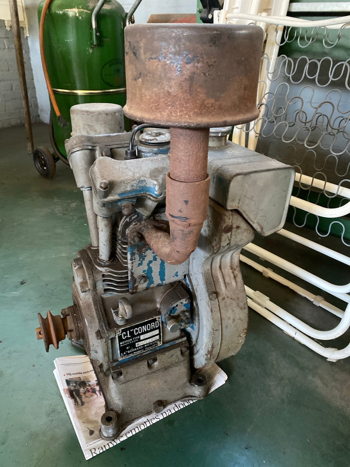 Bernard Motoren C.L. "CONORD" F110 - Oude Motor, Ophalen of Verzenden, Gebruikt, Benzinemotor, Minder dan 1400 rpm