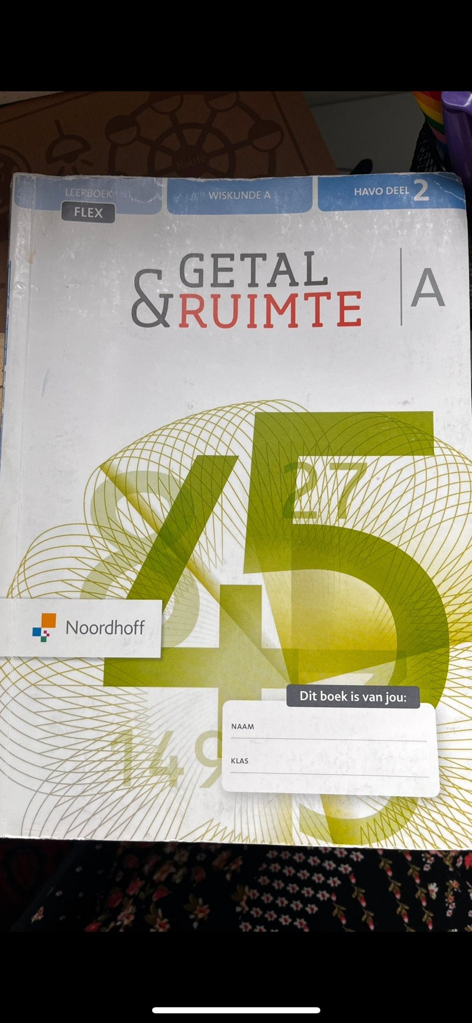 Getal & Ruimte A Wiskunde A HAVO deel 2 Leerboek Flex, Boeken, Schoolboeken, Ophalen of Verzenden, Gelezen, HAVO, Wiskunde A