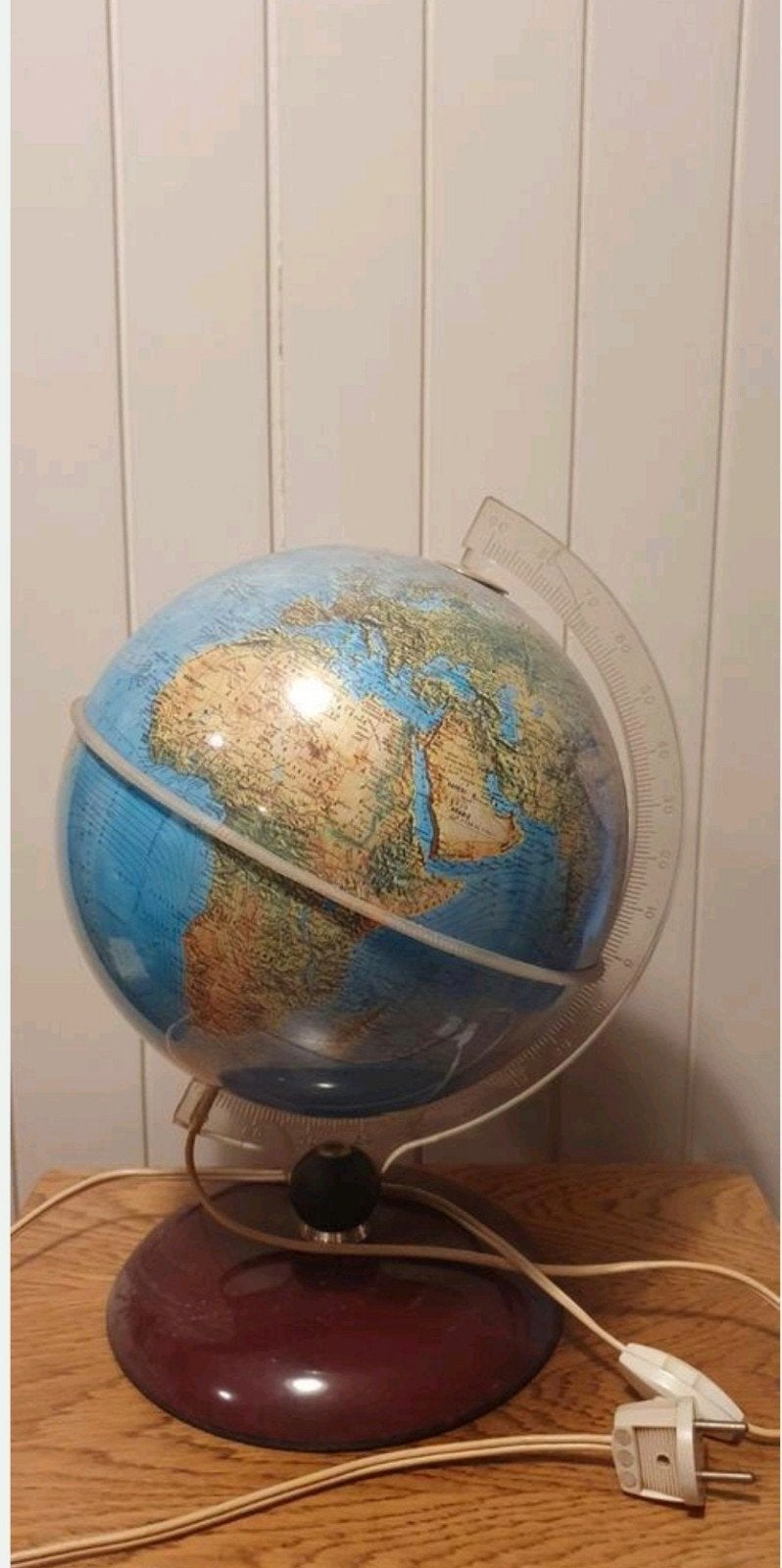Vintage Eerste Nederlandse Globe Industrie Zwolle Wereldbol, Ophalen of Verzenden
