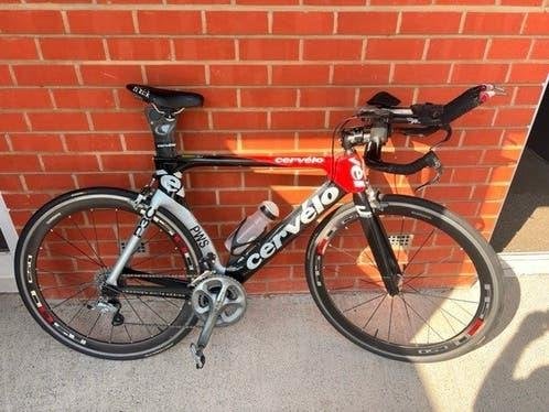 Cervélo P3 carbon triathlon / tijdritfiets - maat 54, 28 inch, Gebruikt, Carbon, Velgrem