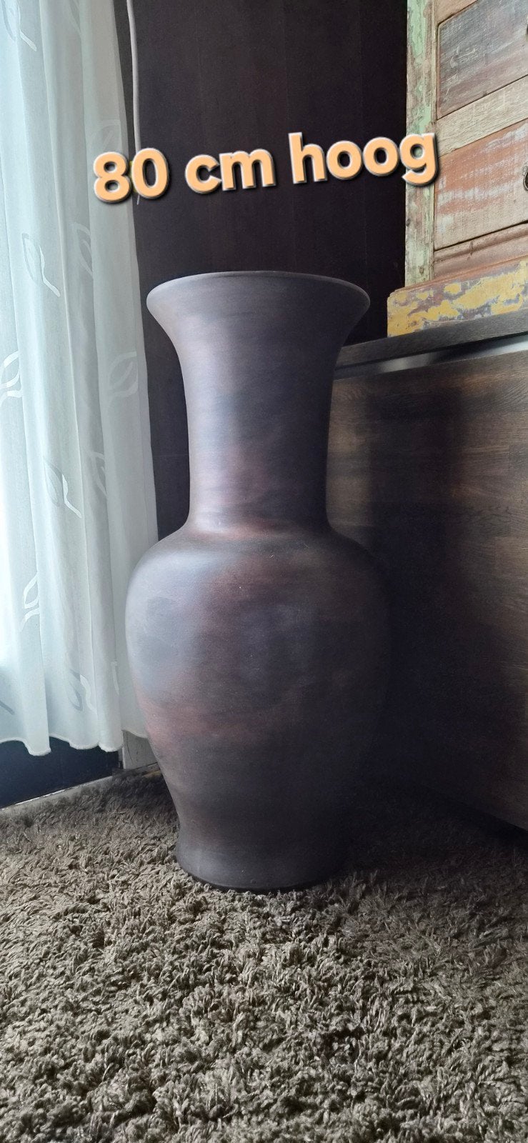 grote vaas vazen hoge vaas., Ophalen, Gebruikt, 80 cm